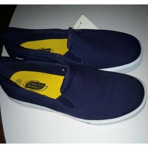 Athletic Works Men's Blue Canvas Casual Shoes Size 7.5 NIB